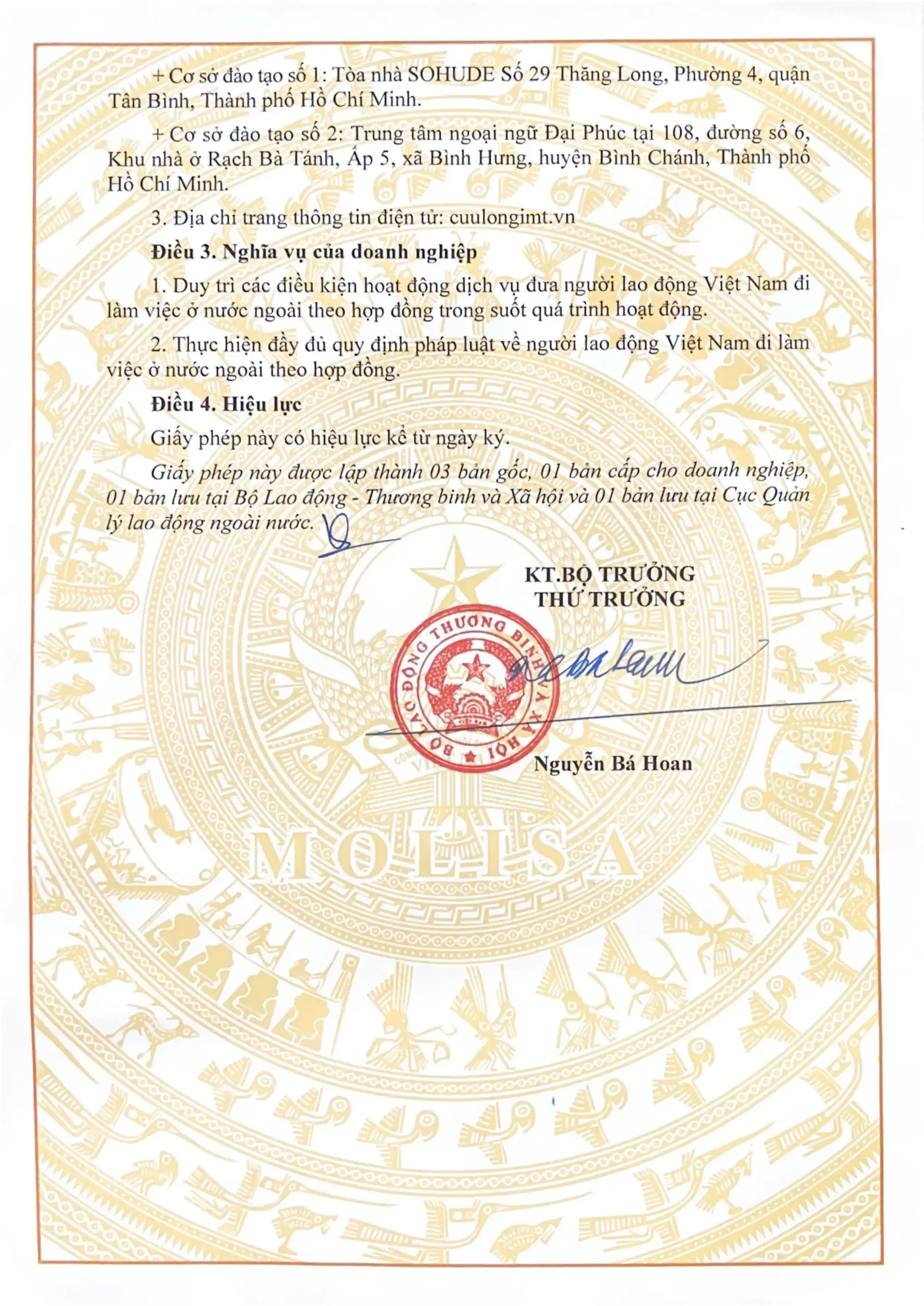 Giấy phép mới 2023-2